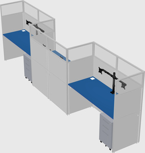 Rectangular cubicles