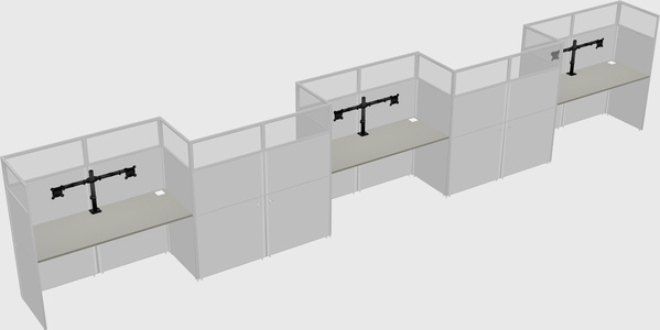 Rectangular cubicles