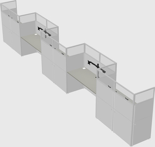 Rectangular cubicles