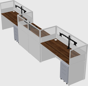 Rectangular cubicles