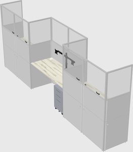 Rectangular cubicles
