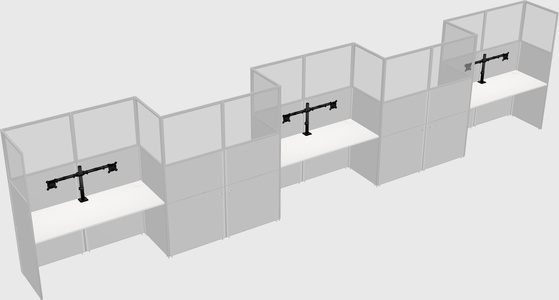 Rectangular cubicles