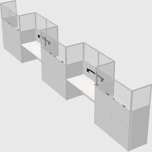 Rectangular cubicles