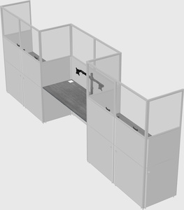 Rectangular cubicles