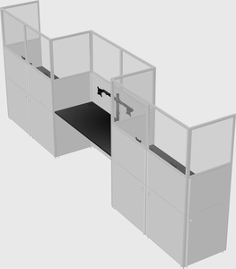 Rectangular cubicles