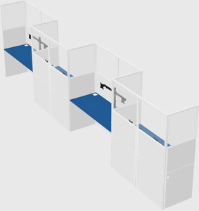 Rectangular cubicles