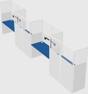 Rectangular cubicles