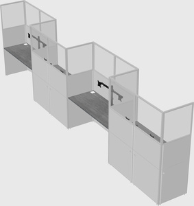 Rectangular cubicles