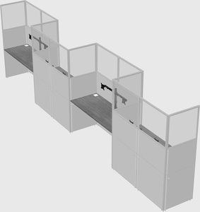 Rectangular cubicles