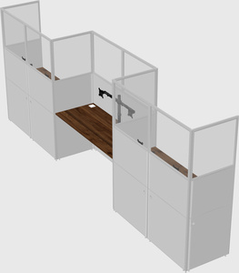 Rectangular cubicles