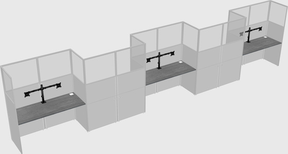 Rectangular cubicles
