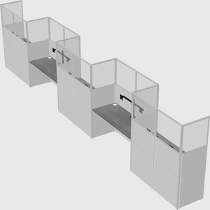 Rectangular cubicles