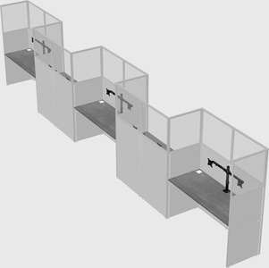 Rectangular cubicles