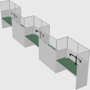 Rectangular cubicles