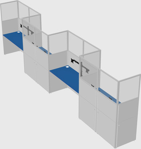 Rectangular cubicles