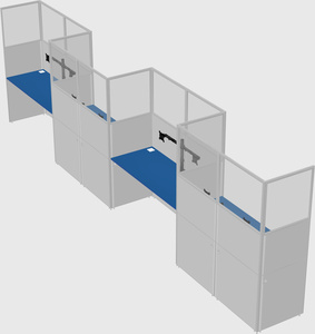 Rectangular cubicles