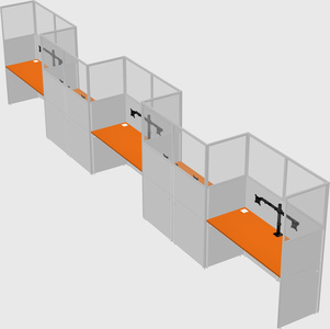 Rectangular cubicles