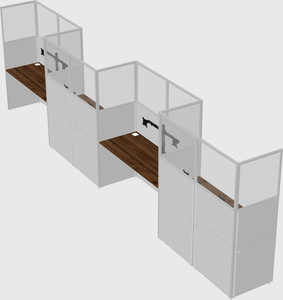 Rectangular cubicles