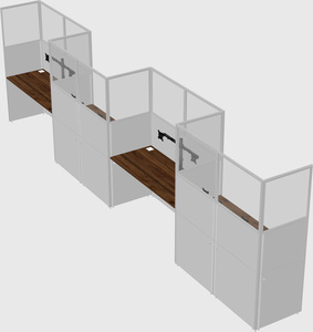 Rectangular cubicles