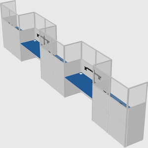 Rectangular cubicles