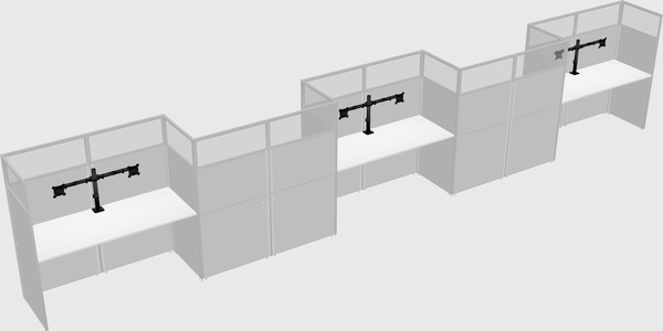 Rectangular cubicles