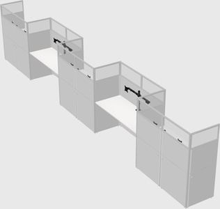 Rectangular cubicles