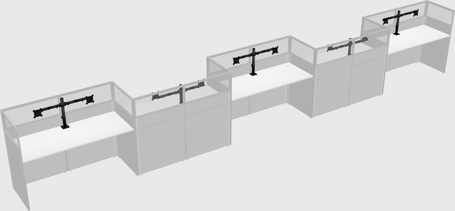 Rectangular cubicles