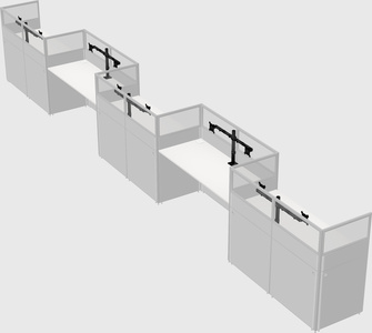 Rectangular cubicles