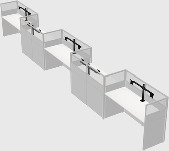 Rectangular cubicles