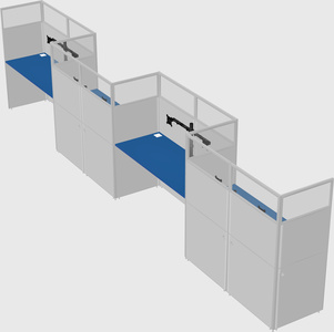 Rectangular cubicles