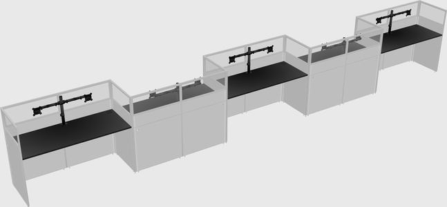 Rectangular cubicles