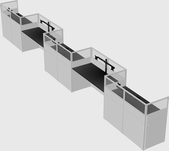 Rectangular cubicles