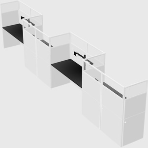 Rectangular cubicles