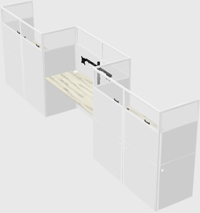 Rectangular cubicles