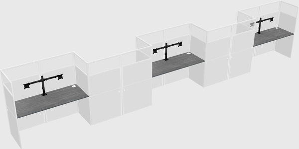 Rectangular cubicles