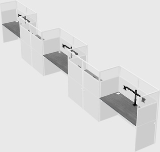 Rectangular cubicles