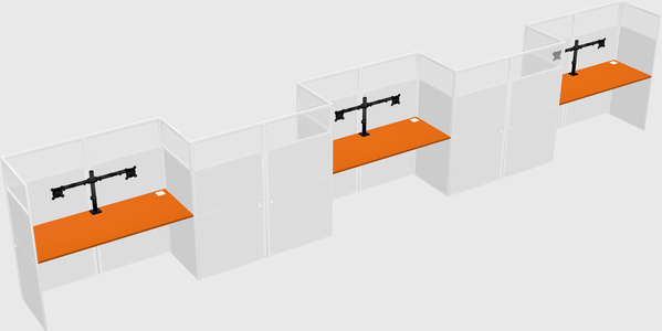 Rectangular cubicles
