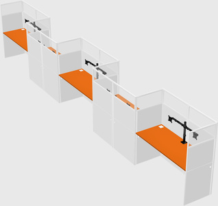 Rectangular cubicles