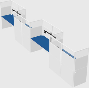 Rectangular cubicles