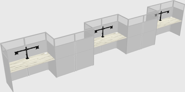 Rectangular cubicles