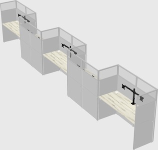 Rectangular cubicles