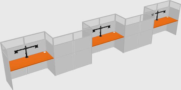 Rectangular cubicles