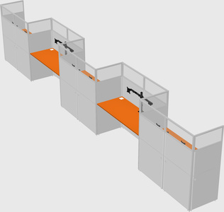 Rectangular cubicles