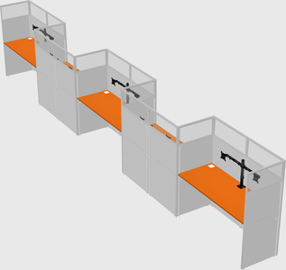 Rectangular cubicles