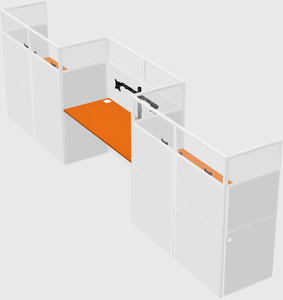 Rectangular cubicles