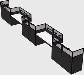 Rectangular cubicles