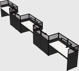 Rectangular cubicles
