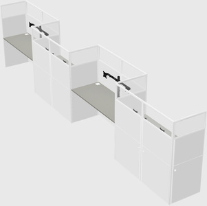 Rectangular cubicles