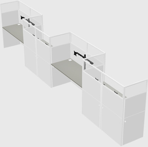 Rectangular cubicles