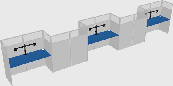 Rectangular cubicles